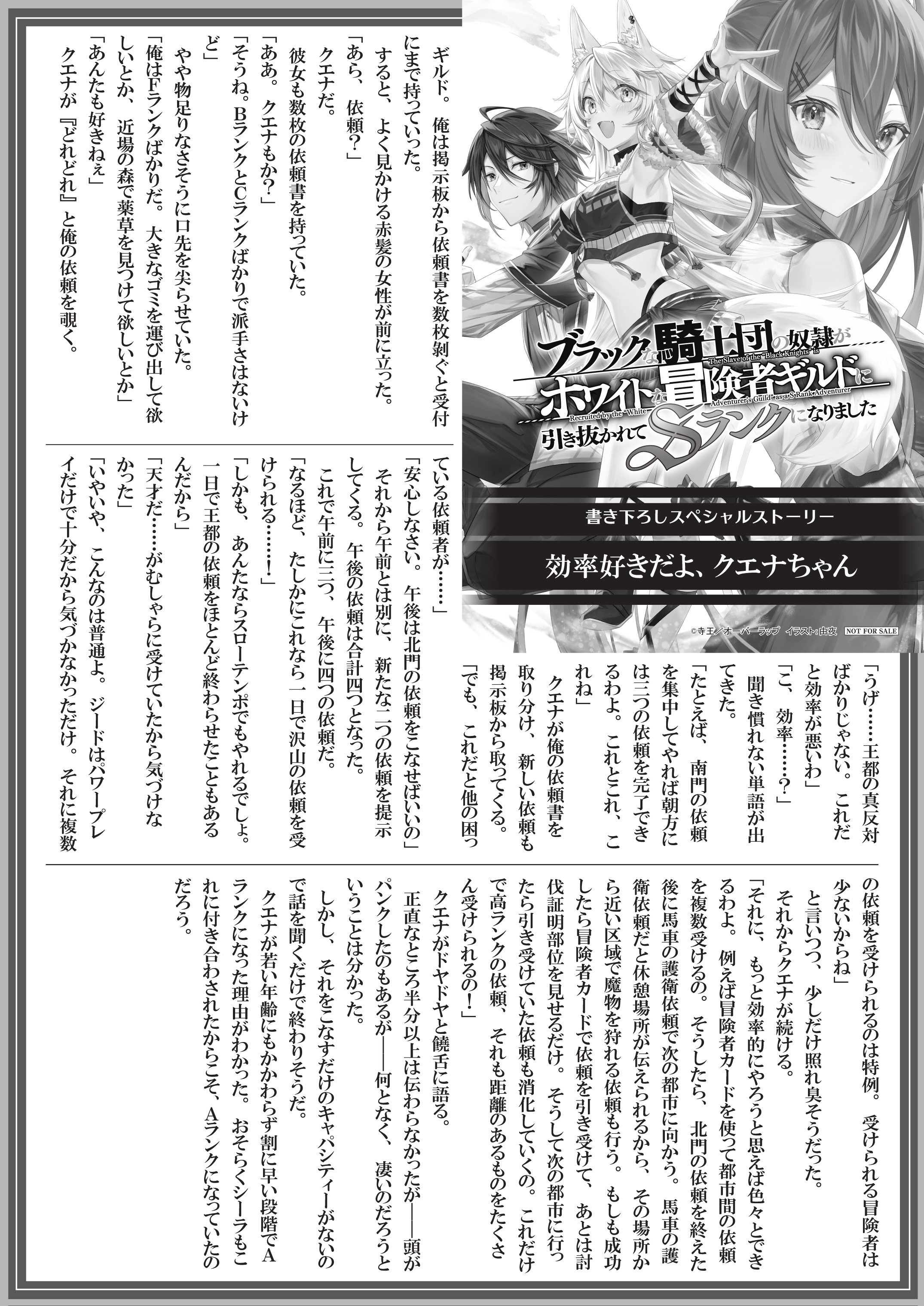 【文庫】『ブラックな騎士団の奴隷がホワイトな冒険者ギルドに引き抜かれてSランクになりました 5』B5SSペーパー